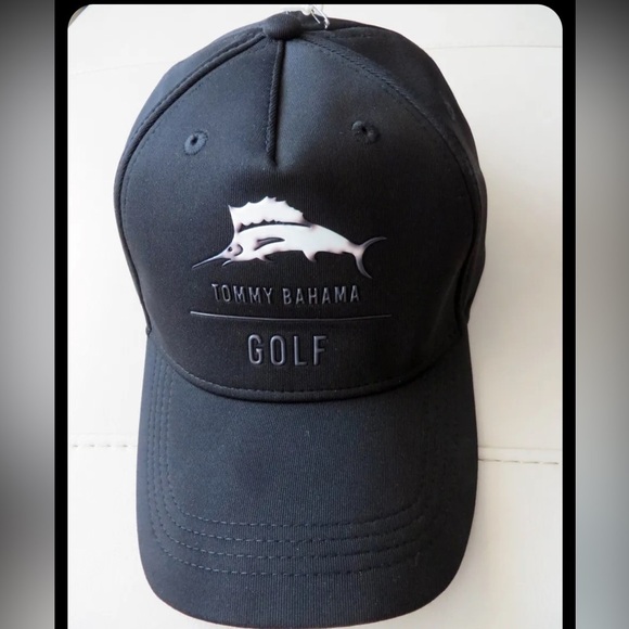 Tommy Bahama Golf Hat, Black, Adjustable, Polyester, NWT - Picture 3 of 9